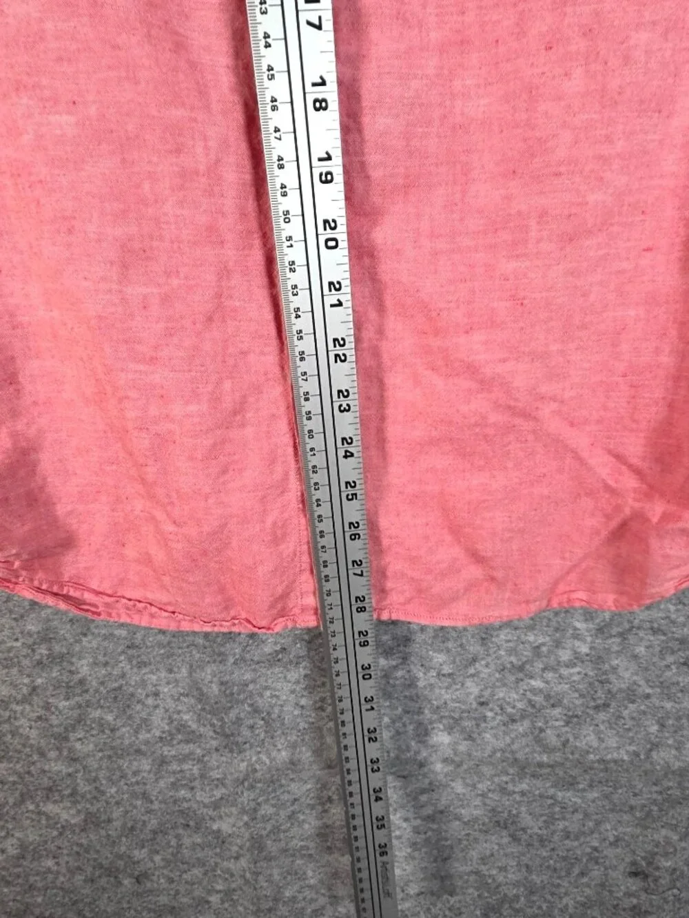 Banana Republic Men’s Linen Button Down Shirt Salmon Coral Coastal Preppy Size M